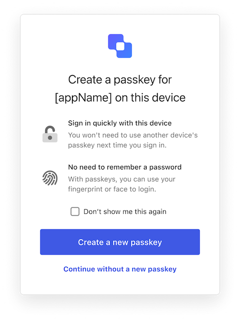 Passkey Enrollment Local