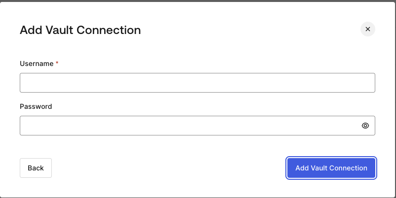 Dashboard > Actions > Forms > Vault > HTTP 