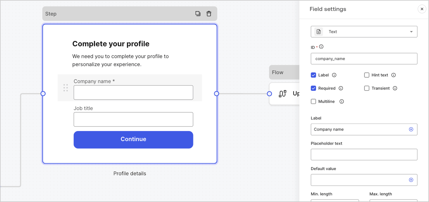 Dashboard > Forms > Fields