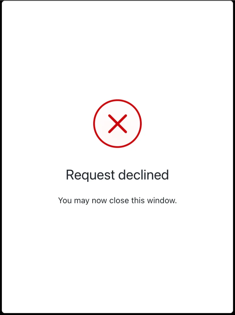 User accepts the authentication request