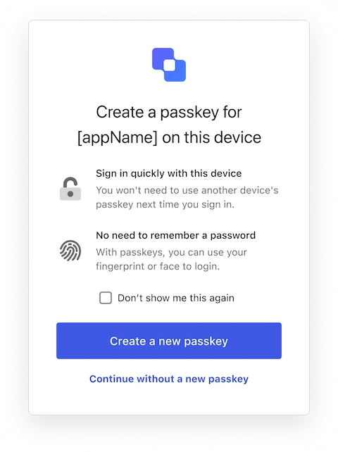 Passkey Enrollment Local