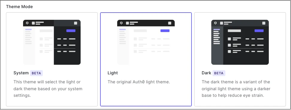 Where you can change your theme in the Profile section