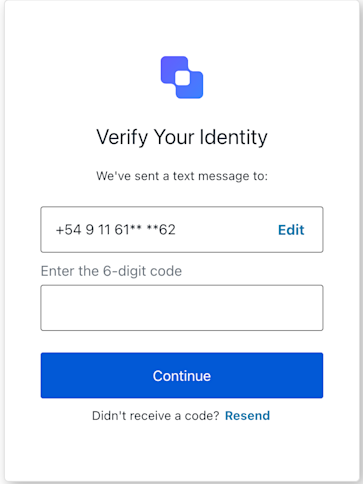 Login Passwordless SMS OTP