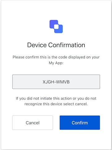 ACUL Device Code Confirmation