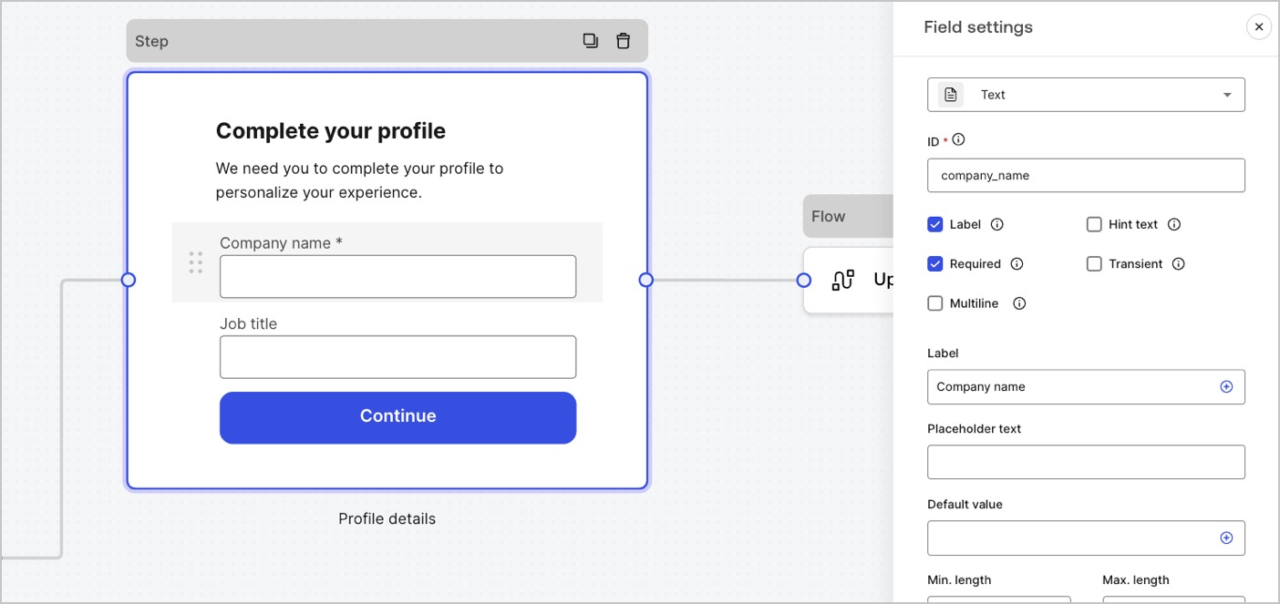 Dashboard > Forms > Fields