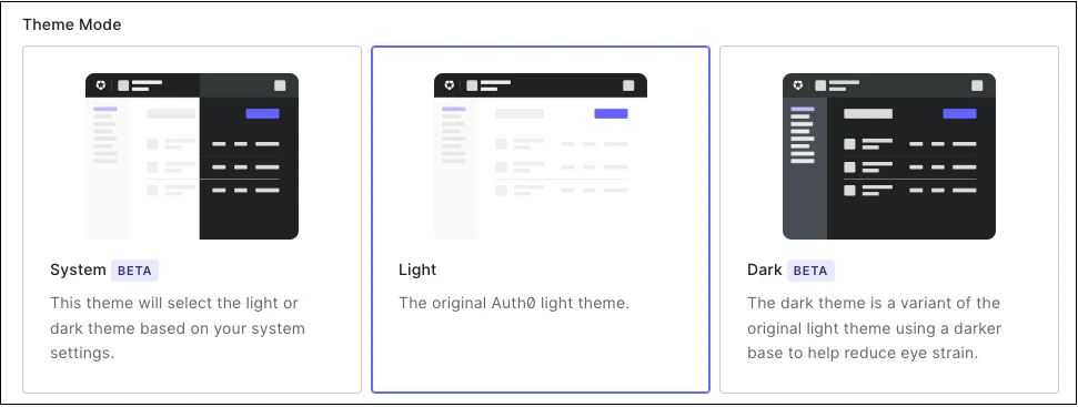 Where you can change your theme in the Profile section