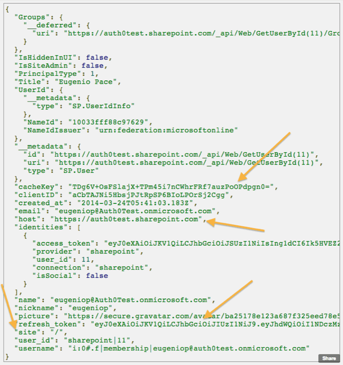 Office Marketplace - Redirect - User Profile Example