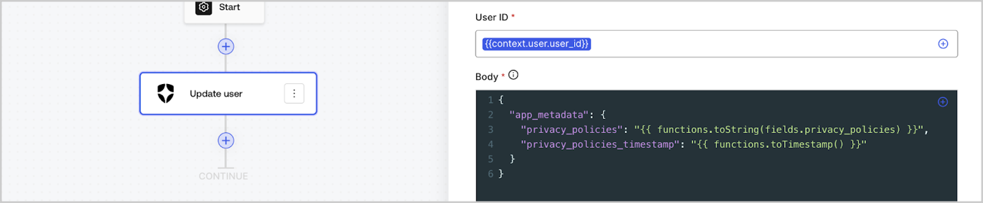 Dashboard > Actions > Forms > Flows