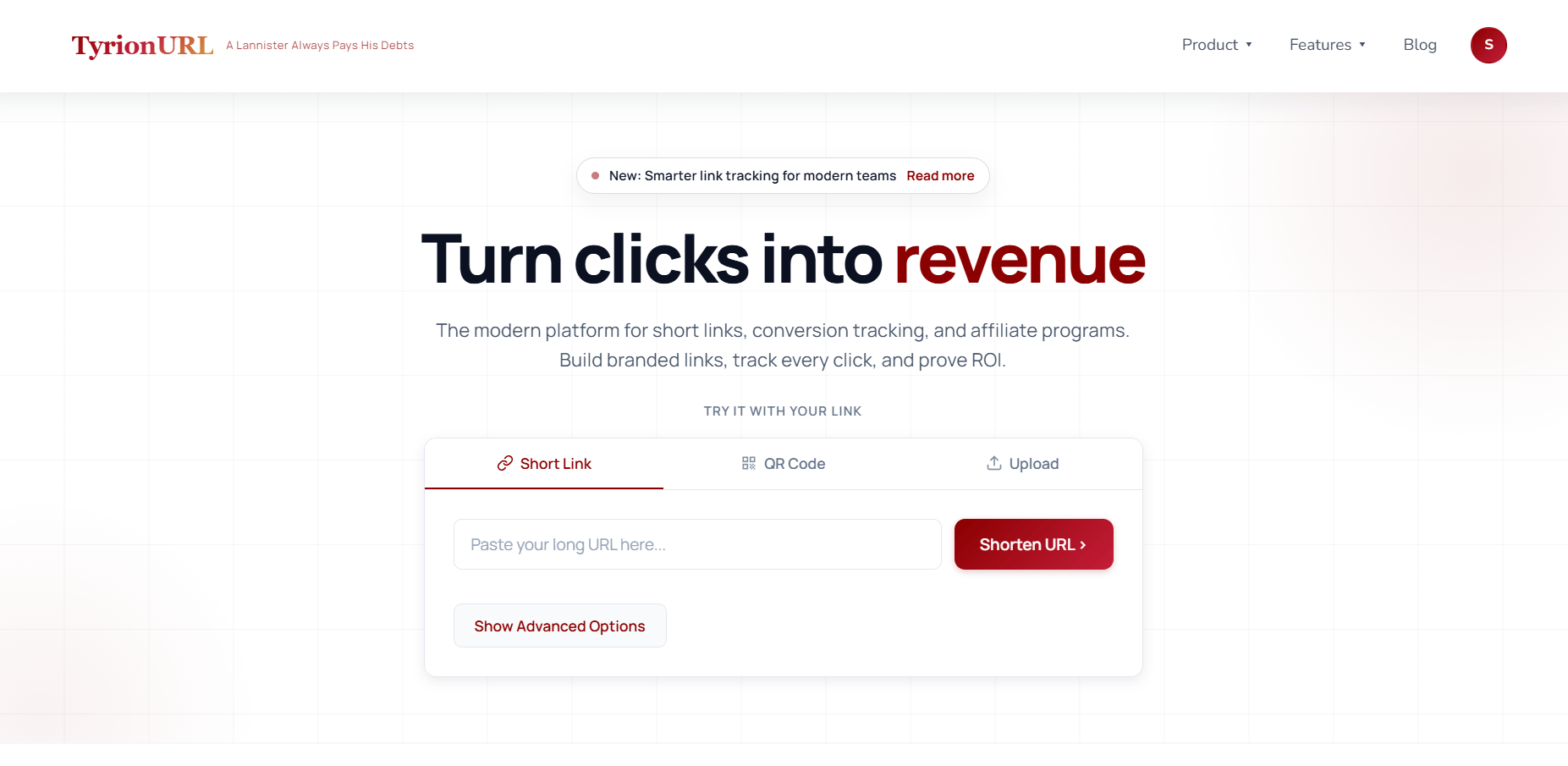 TyrionURL Dashboard