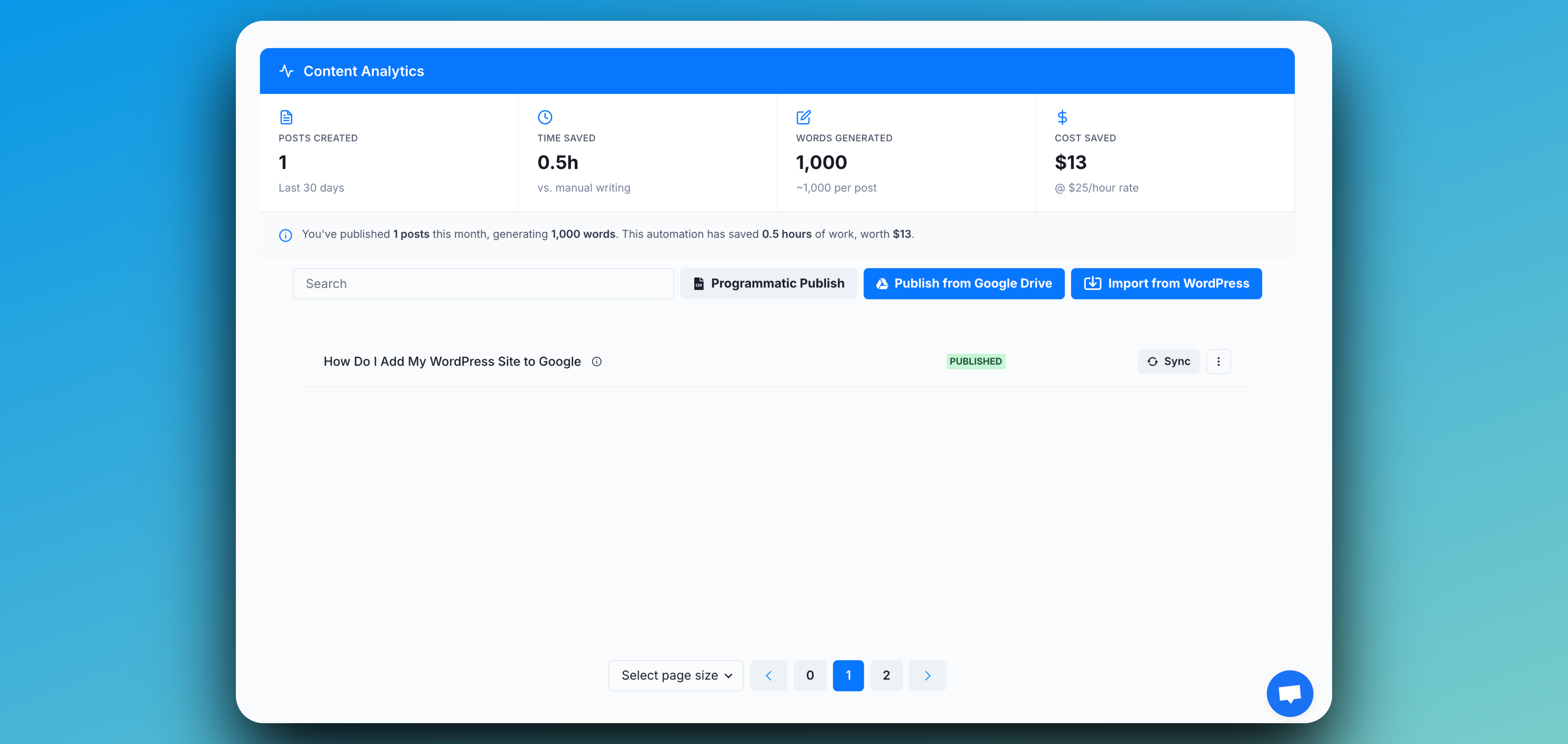 Document is published!