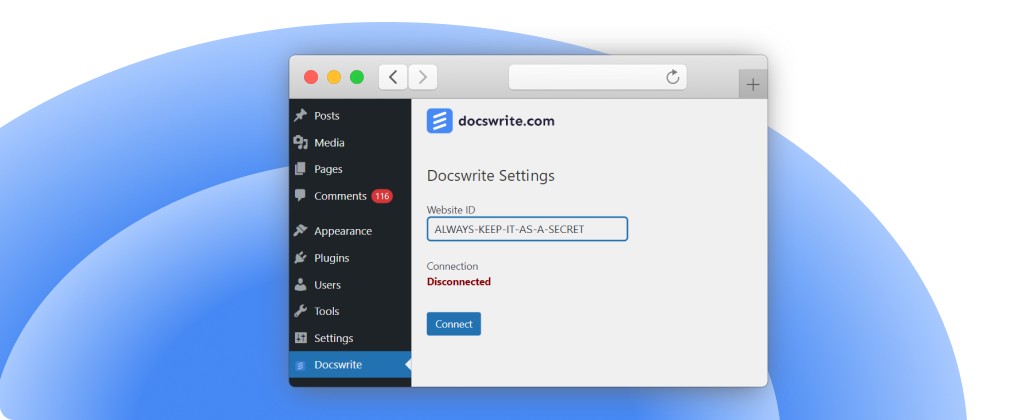 Connect to Docswrite