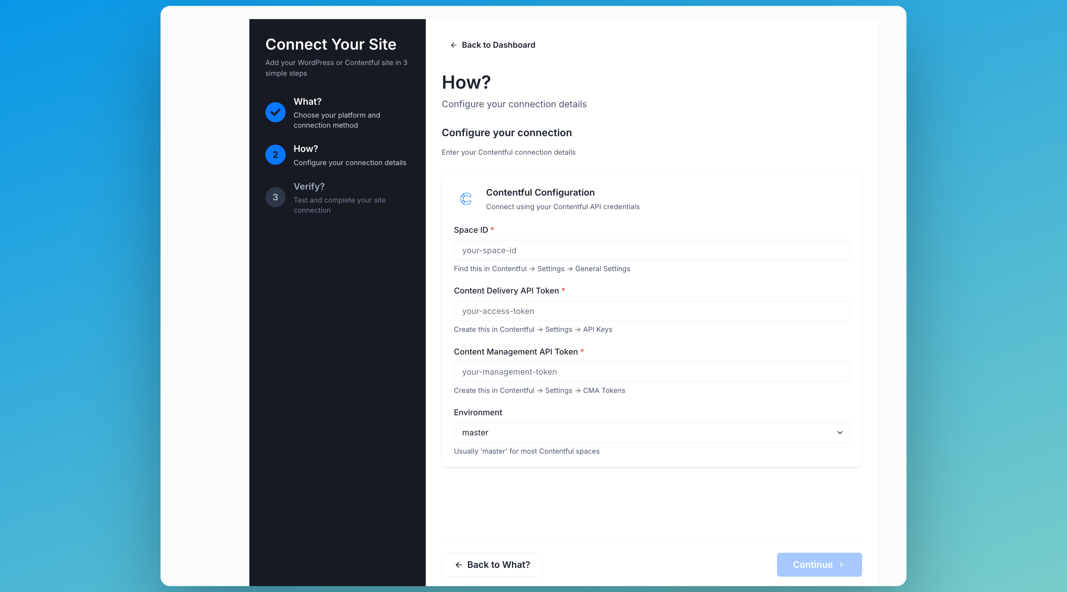 Connect Contentful to Docswrite