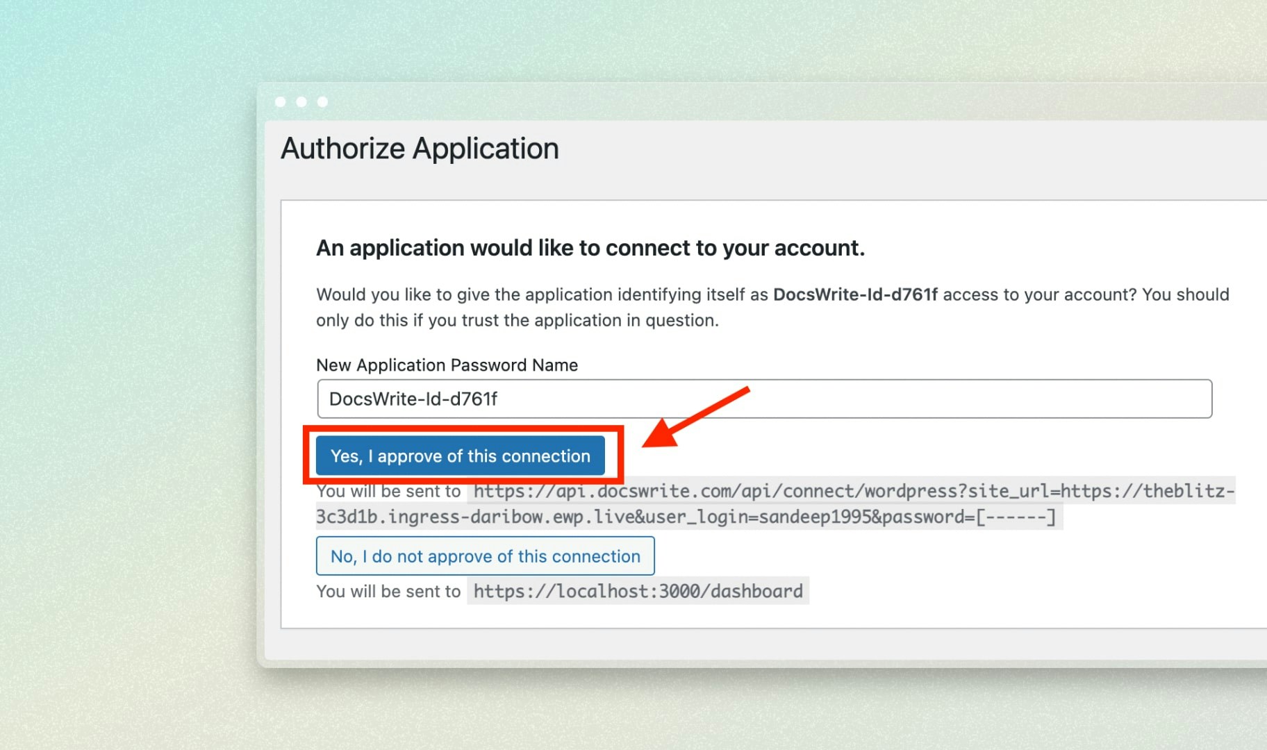 Authorize Docswrite