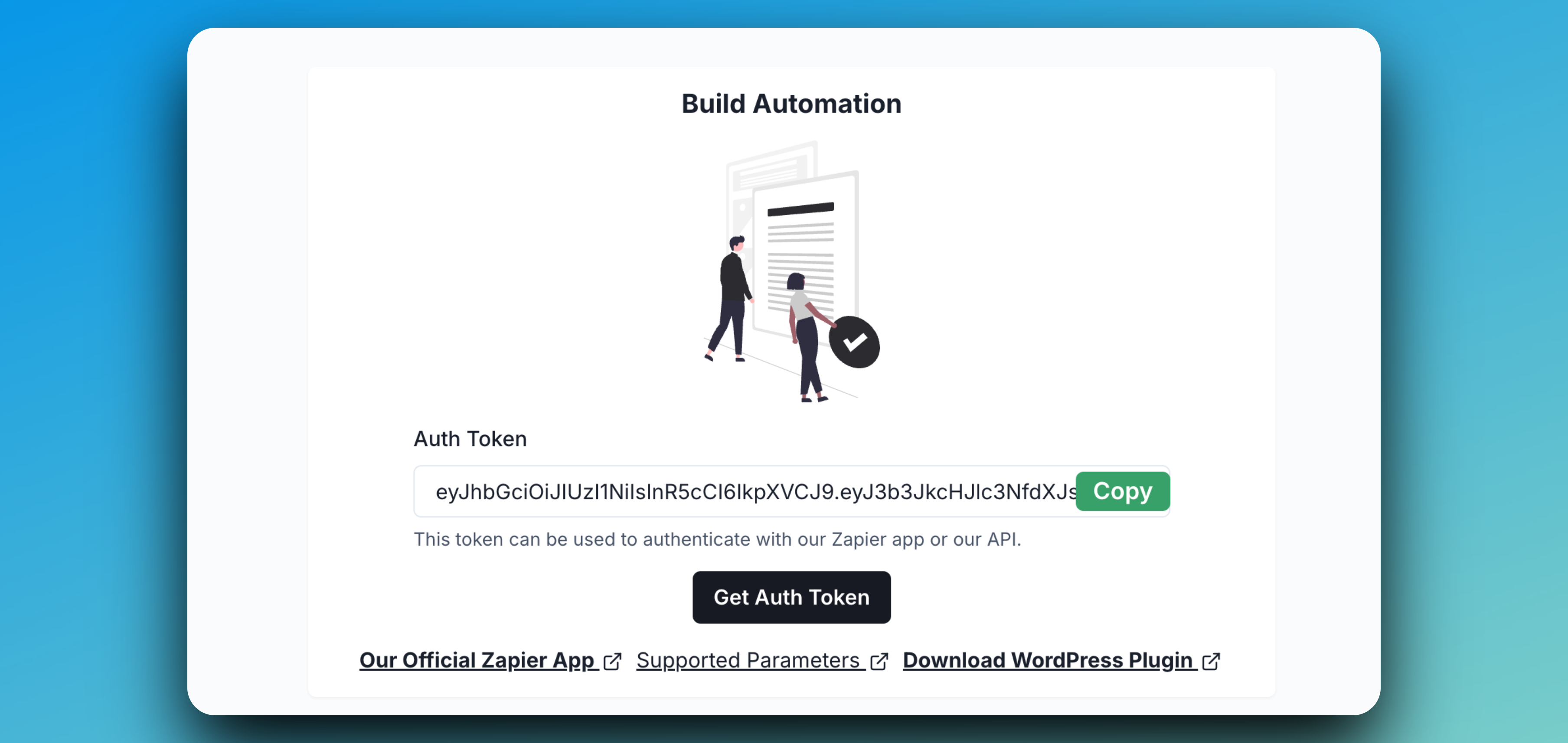 Auth Token Generated