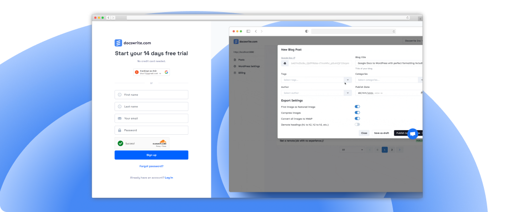 Signup Page