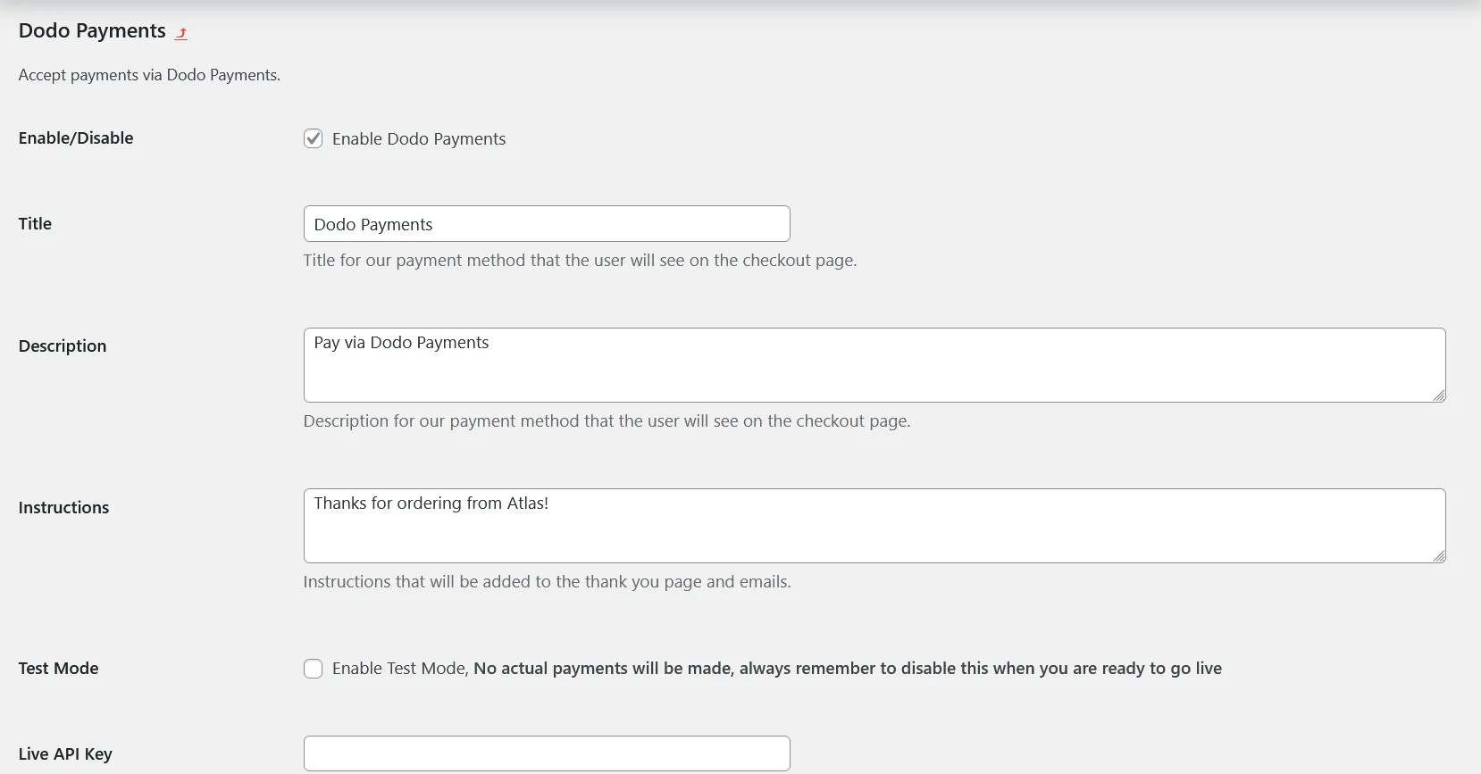 Dodo Payments for WooCommerce Plugin