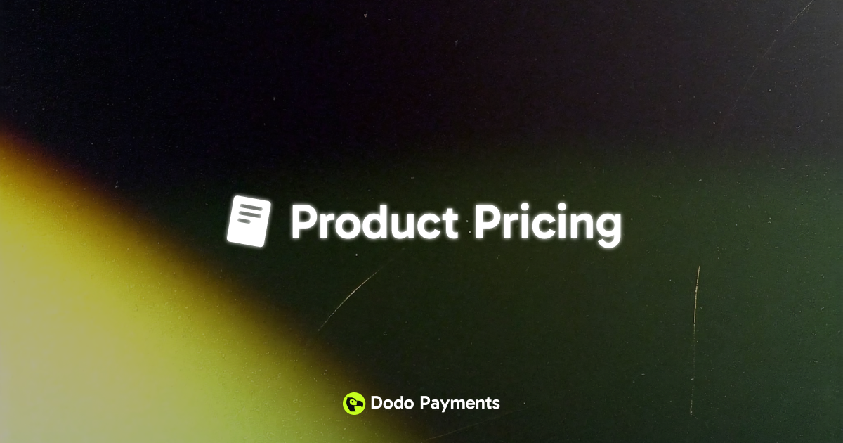Pricing