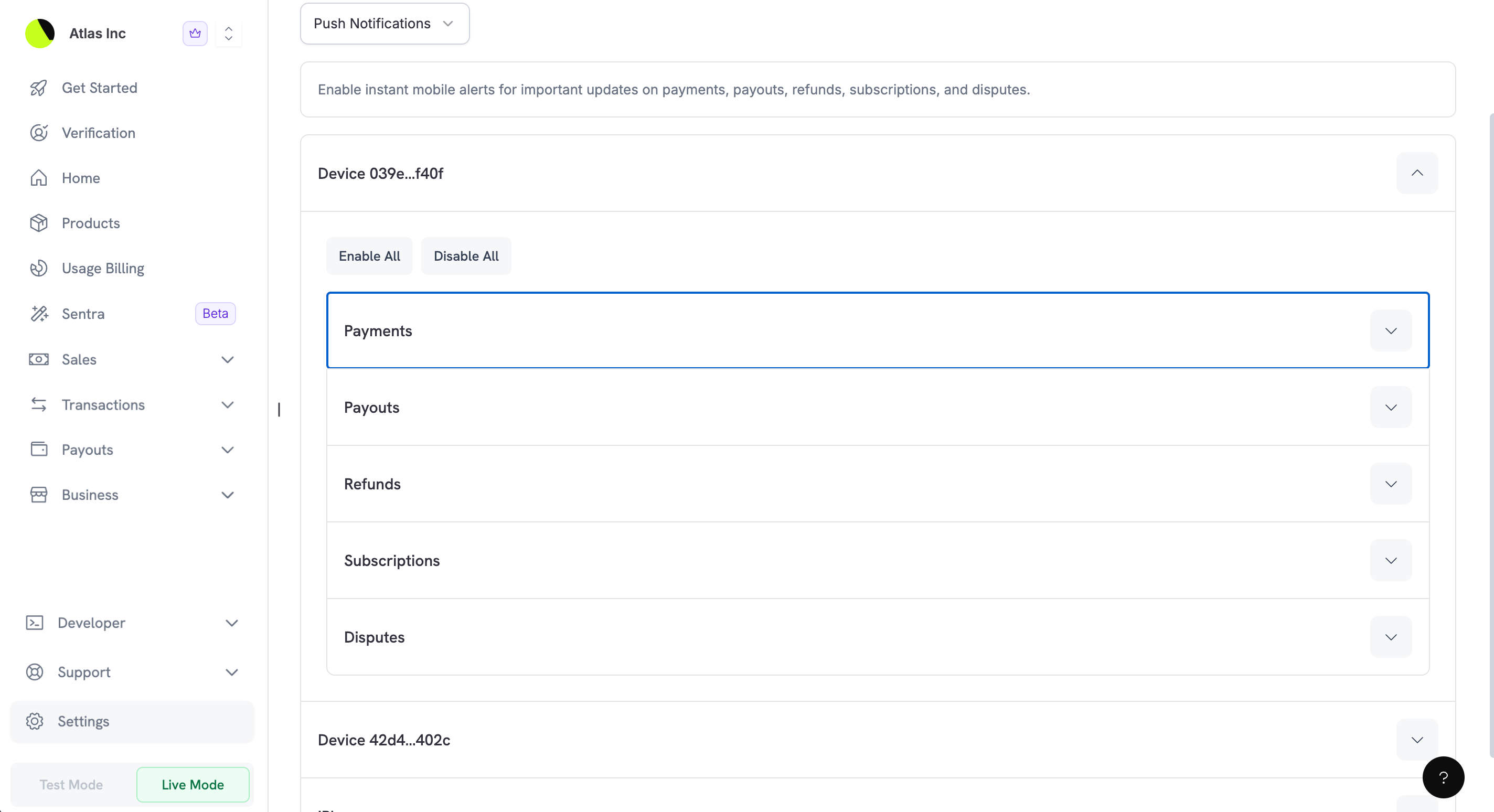 Push Notifications