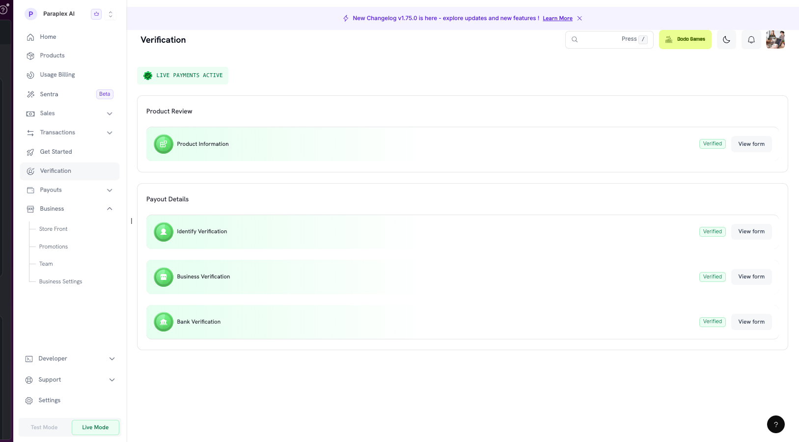 Verification Process