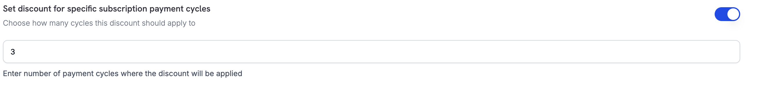 Applying discount codes to subscriptions in the dashboard
