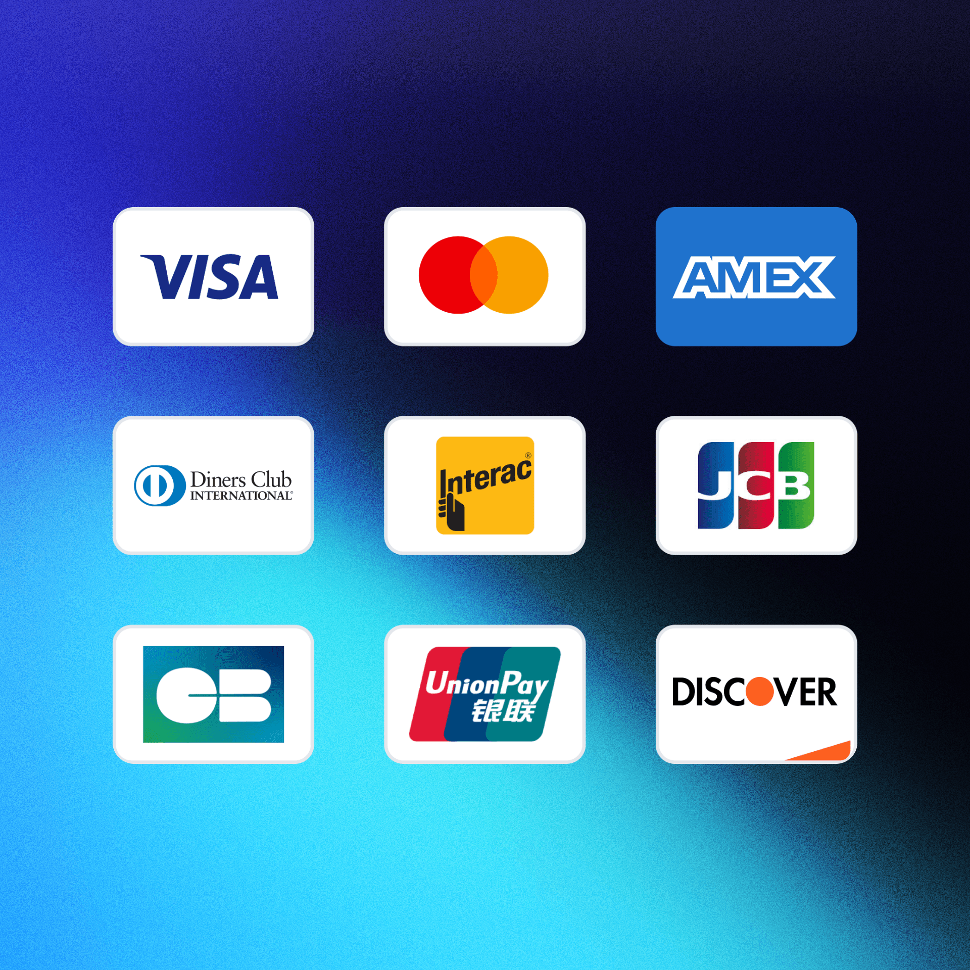 Accepted Credit Card Brands