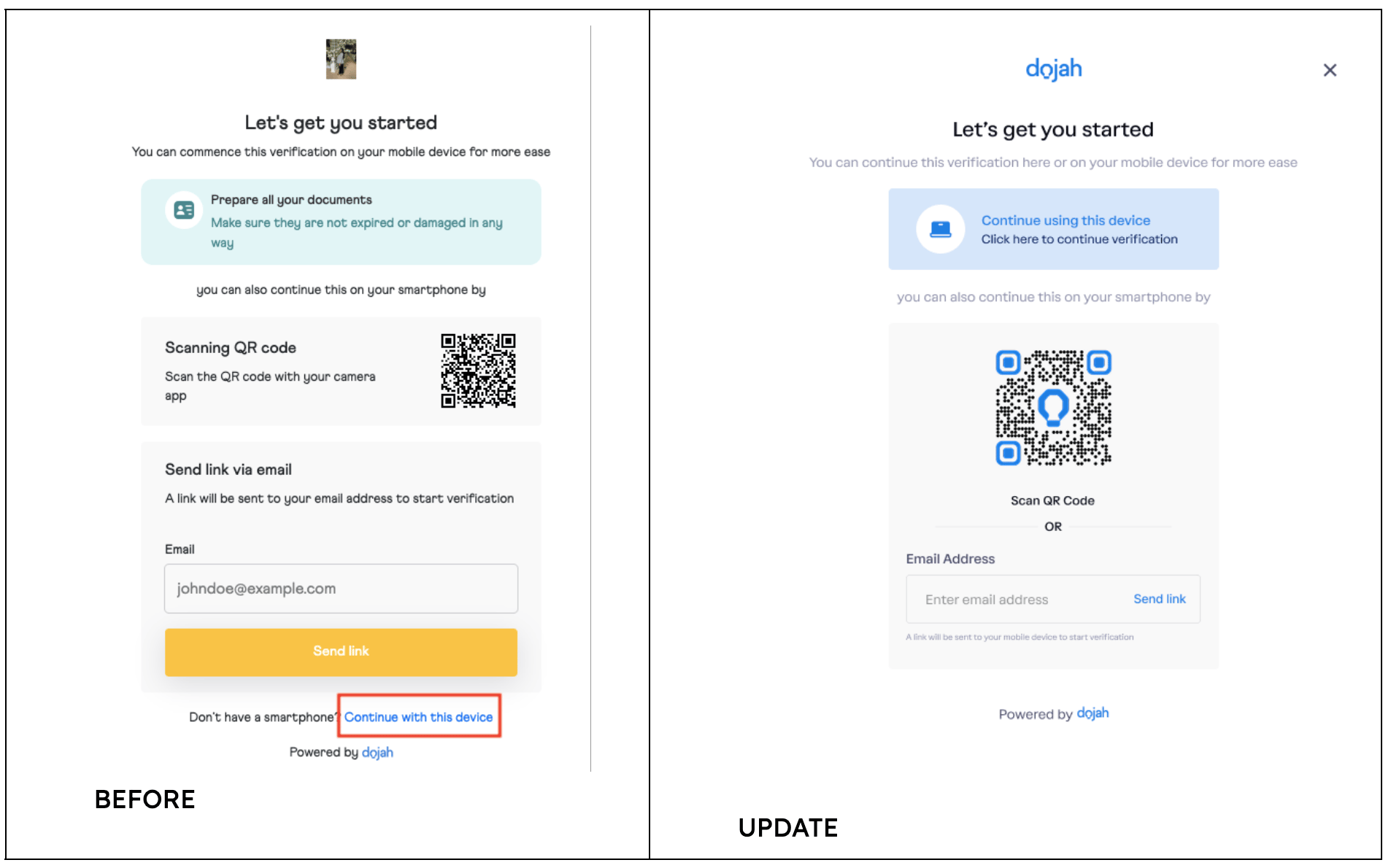 QR code multi-device verification