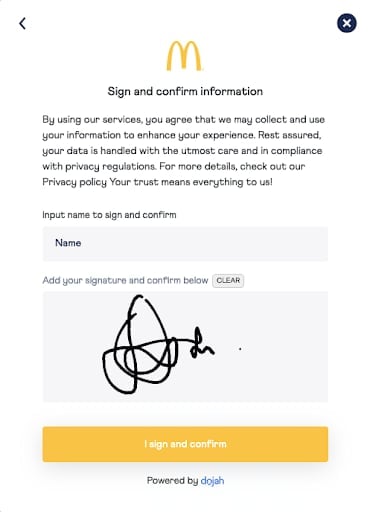 Signature canvas