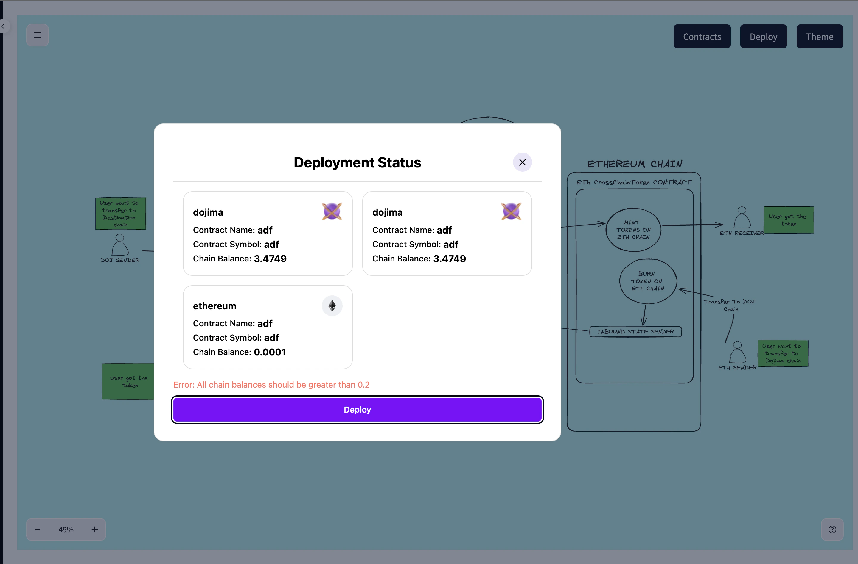 Error message Screenshot