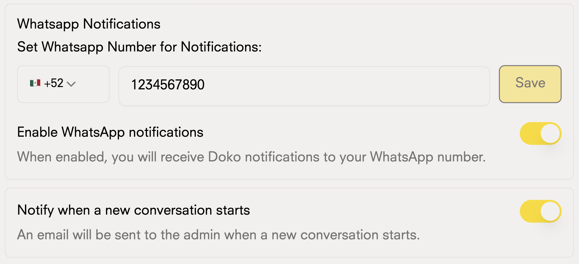 Benachrichtigungseinstellungen