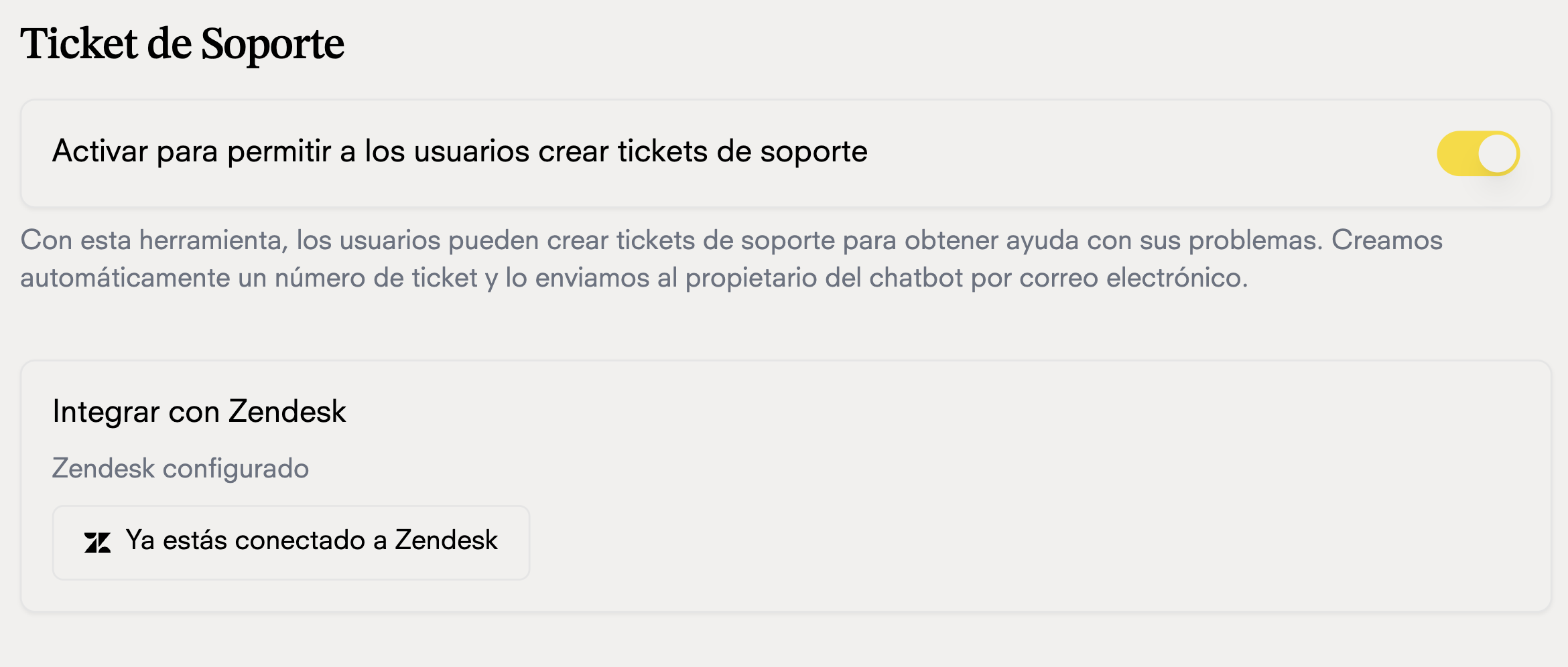 Crear ticket