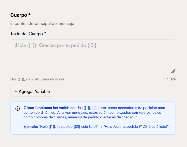 Contenido del mensaje