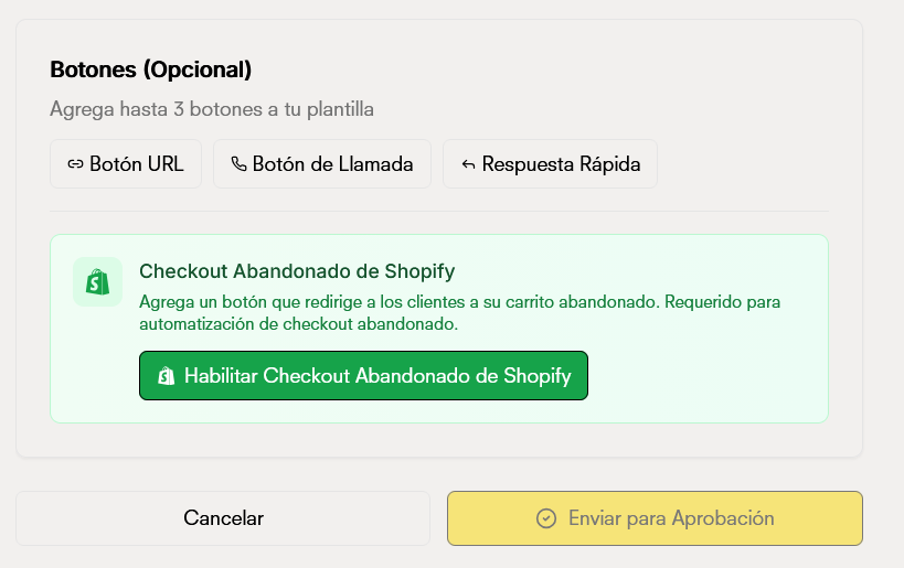 Botones de plantilla