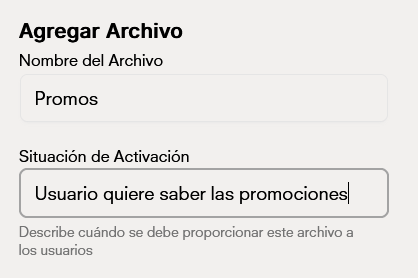 Agregar archivo