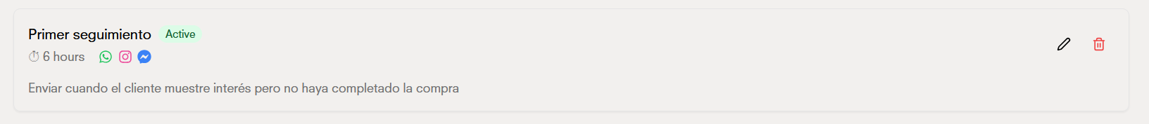Verwaltung von Nachfassaktionen
