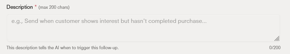 Follow-up description