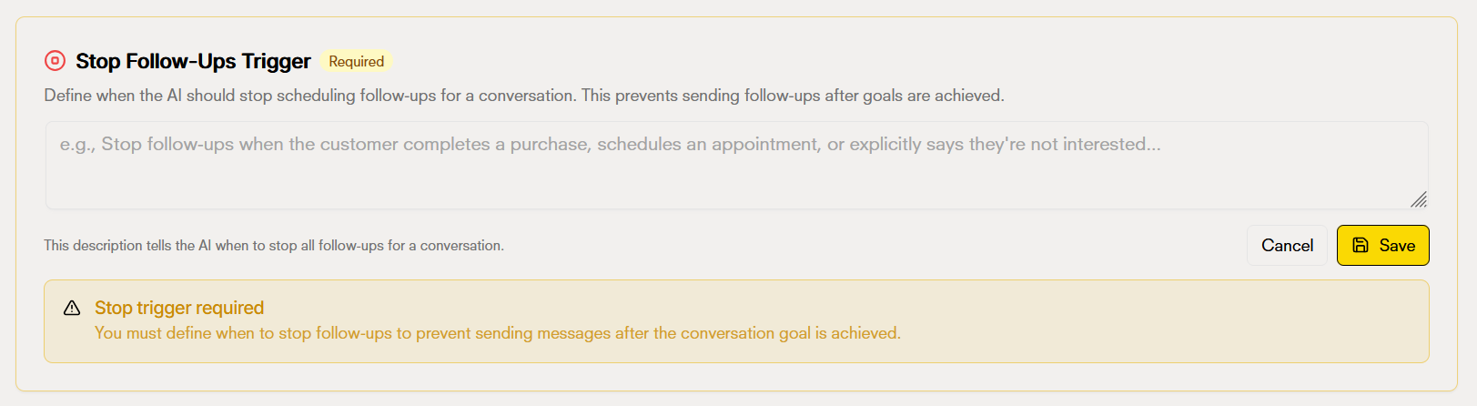 Follow-up management