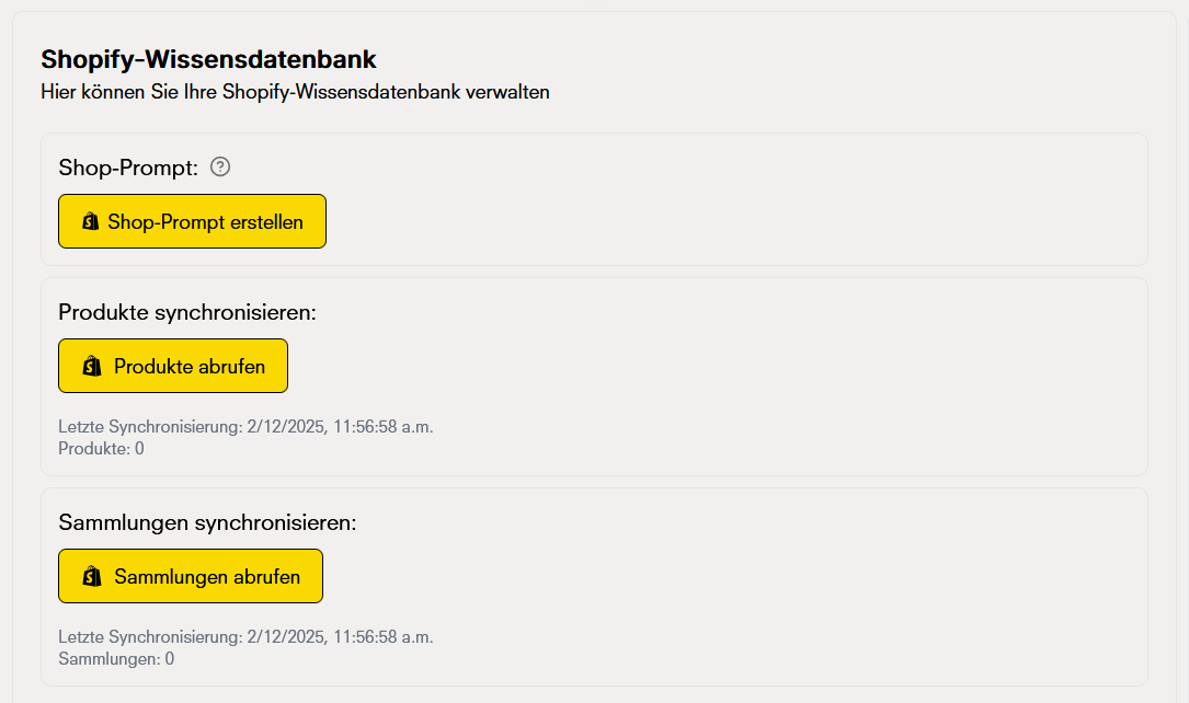 Integrieren Sie Ihr Shopify-Konto