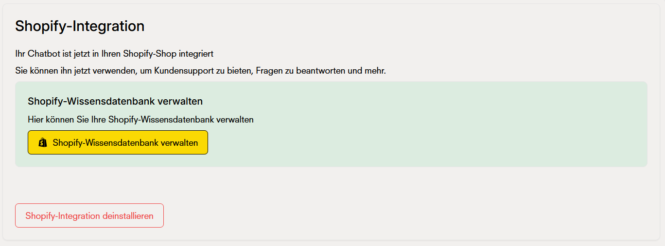 Integrieren Sie Ihr Shopify-Konto