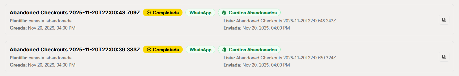 Créditos para campañas