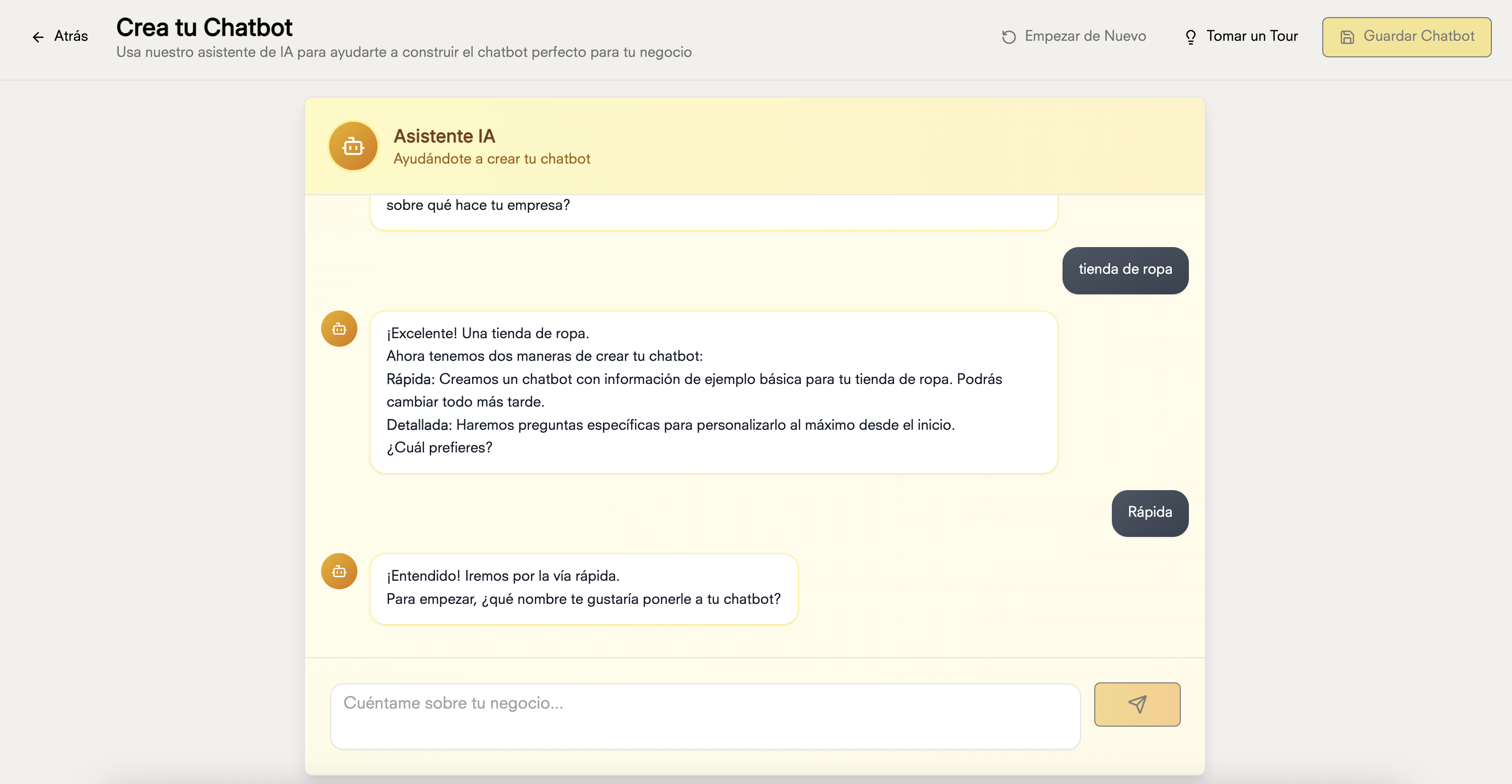 Chatbot name