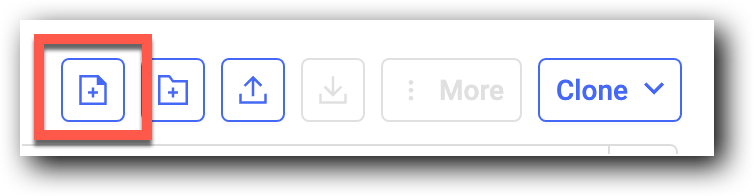 Click the new file icon