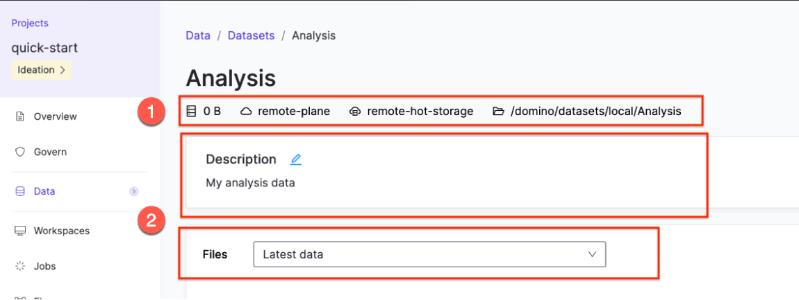 Datasets Interface