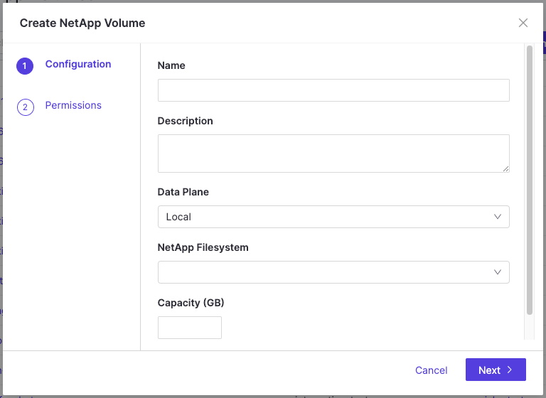 Create NetApp Volume