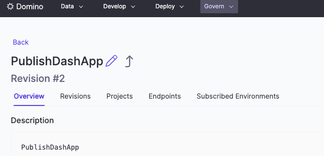 Domino Environment Overview Tab