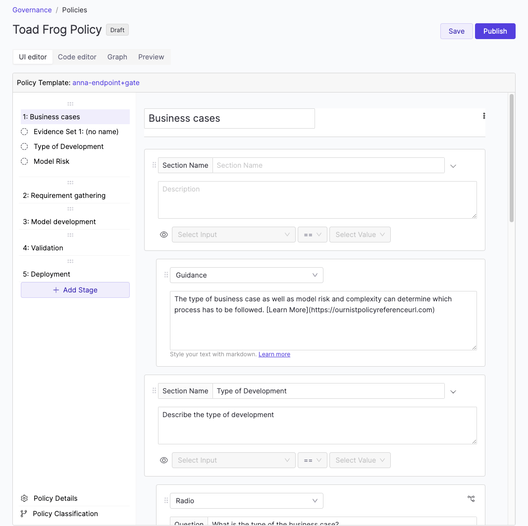 Governance Policy Builder