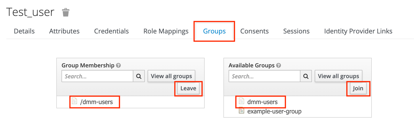 Manage access for groups