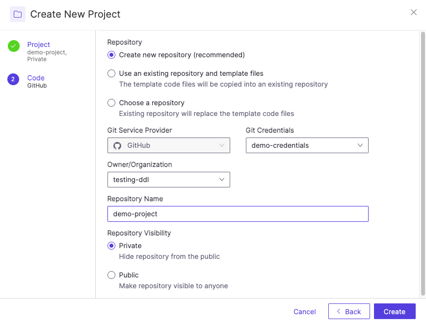 Create Project