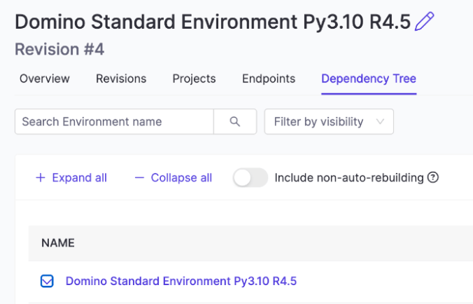 Environment Overview Pane