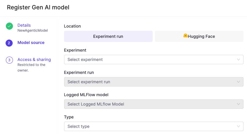 Register a model