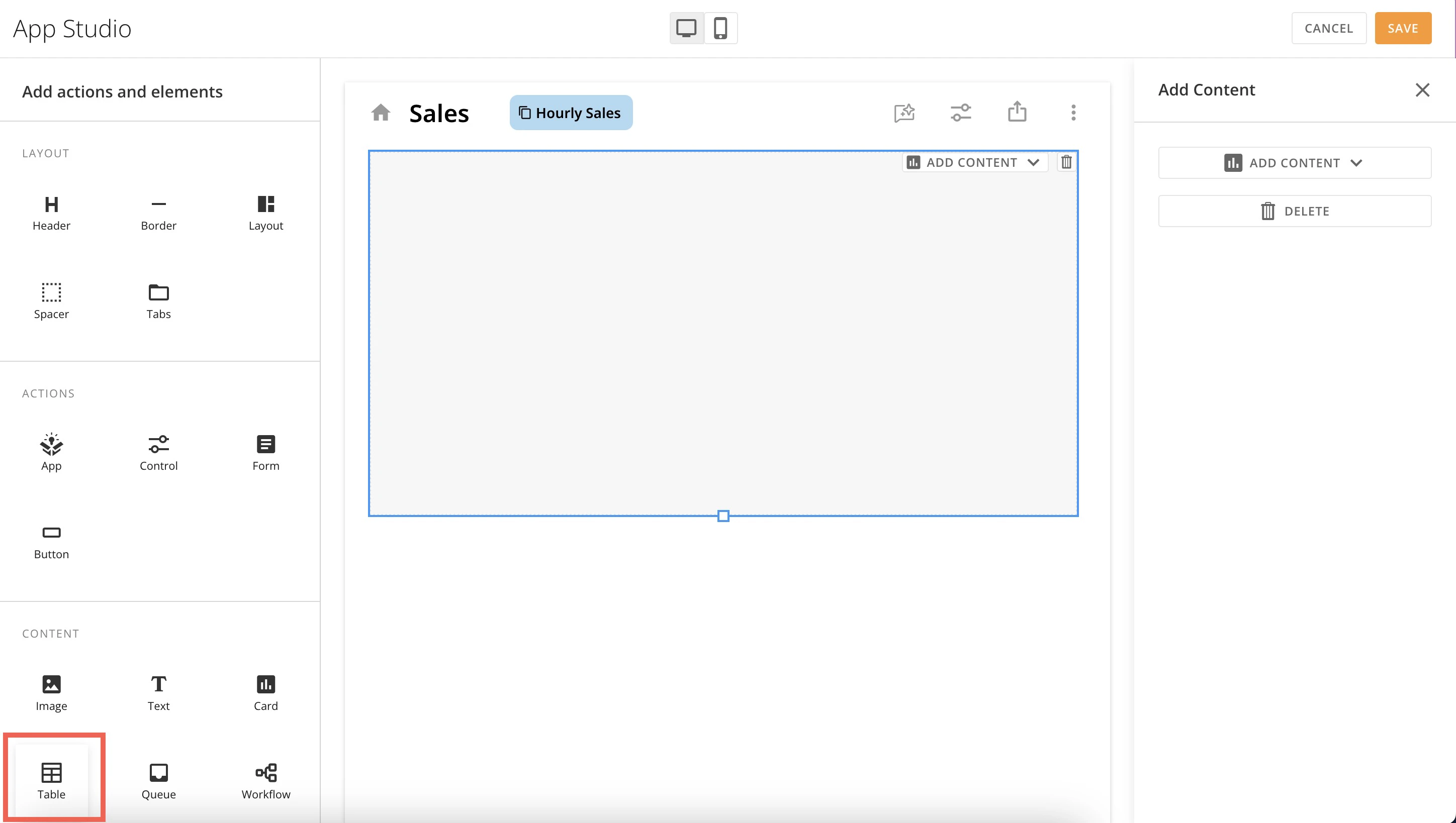 drag a table element to the canvas.jpg